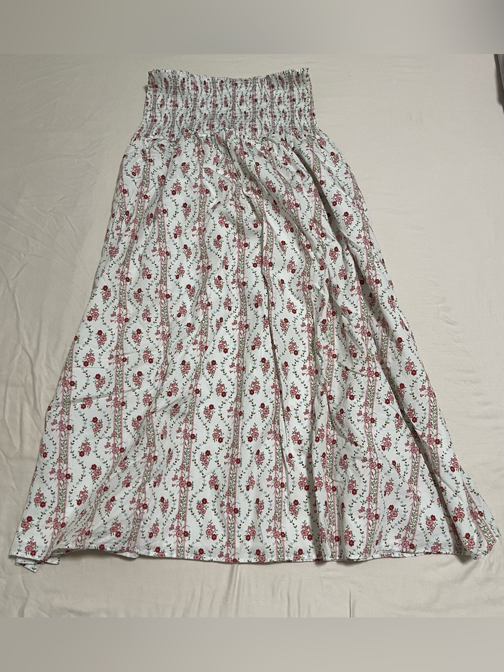 Hill House Home Delphine Floral Nap Skirt Size Medium - Picture 4 of 12